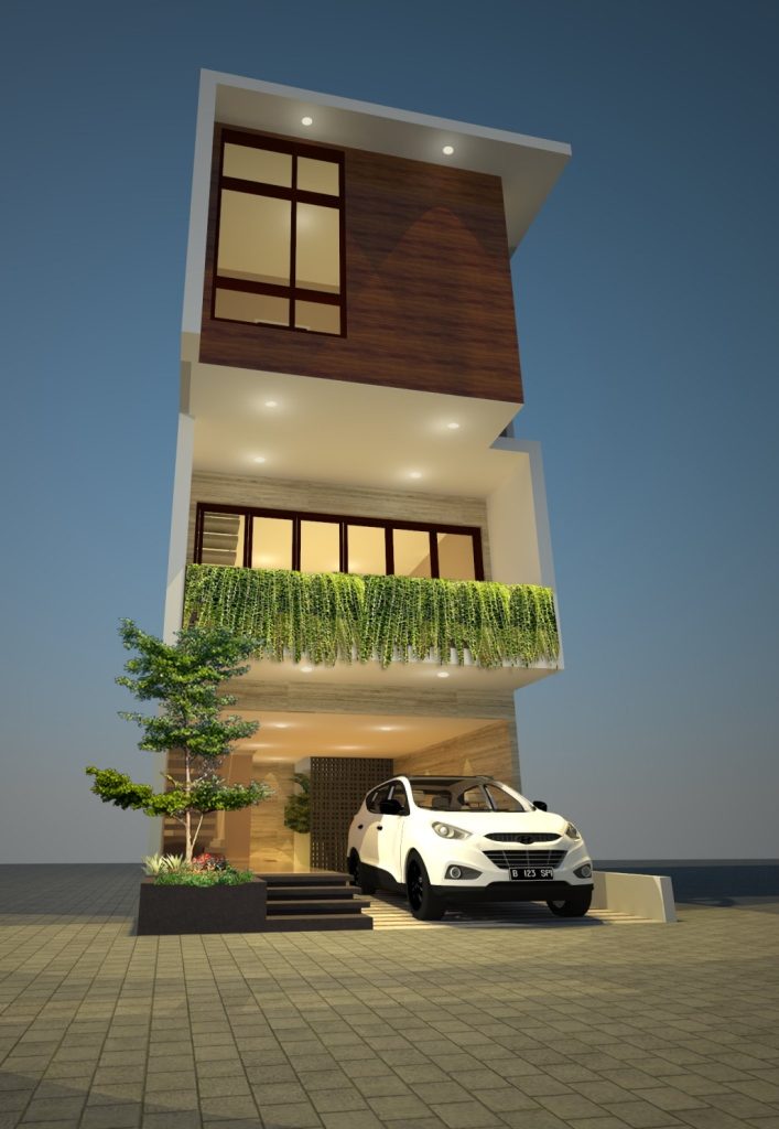 Rumah Lebar 5 meter Minimalis PT.Desain Griya Indonesia Desain